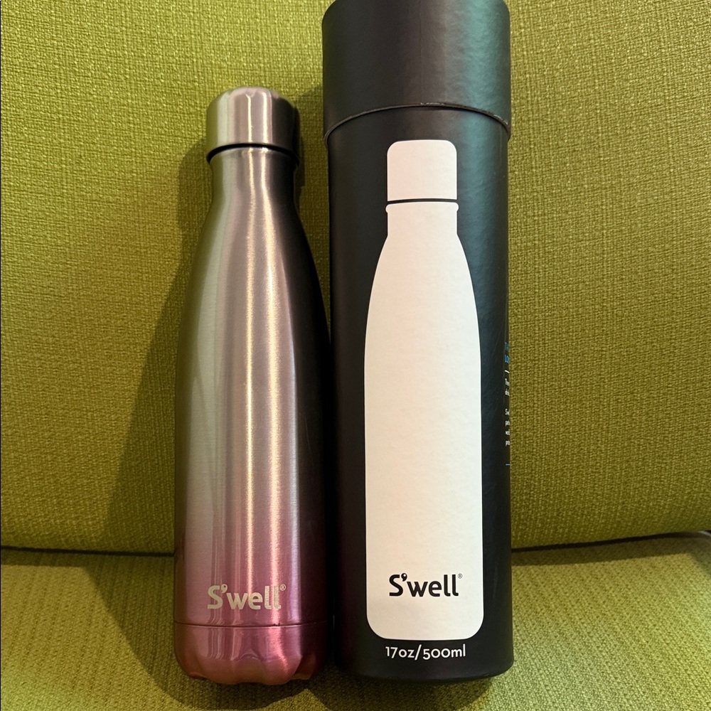 S'well Metallic Pink and Silver Bottle